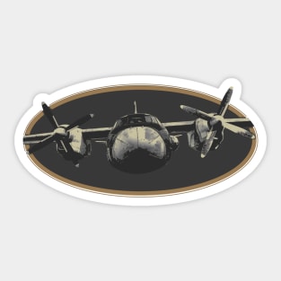 Dark Old Plane AN-24 Sticker